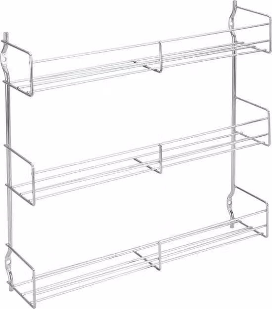 Scaffale portaspezie a 3 ripiani in metallo - Ideale per la tua cucina