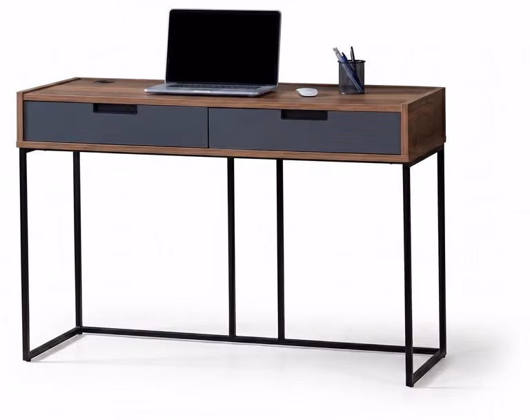 Scrivania Elegante per Bambini, Grigio e Marrone, Stile Loft, Moderna