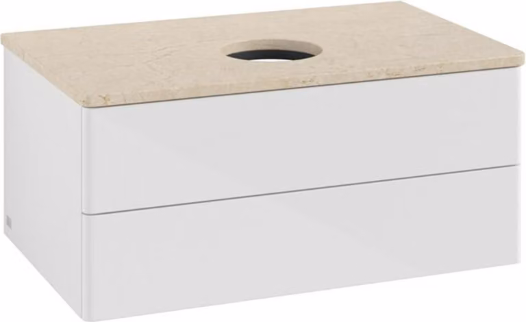 Mobiletto V&B senza struttura frontale - illuminazione Antao 80x36x50cm, WBP botti. Lac