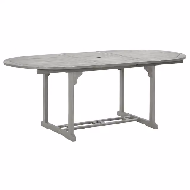 Tavolo da Giardino | Tavolino da esterno Grigio 200x100x75 cm in Legno di Acacia