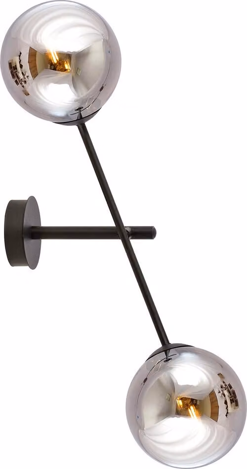 Applique Emibig 2xE14 40W LINEAR K2 NERO/GRAFITE 1167/K2