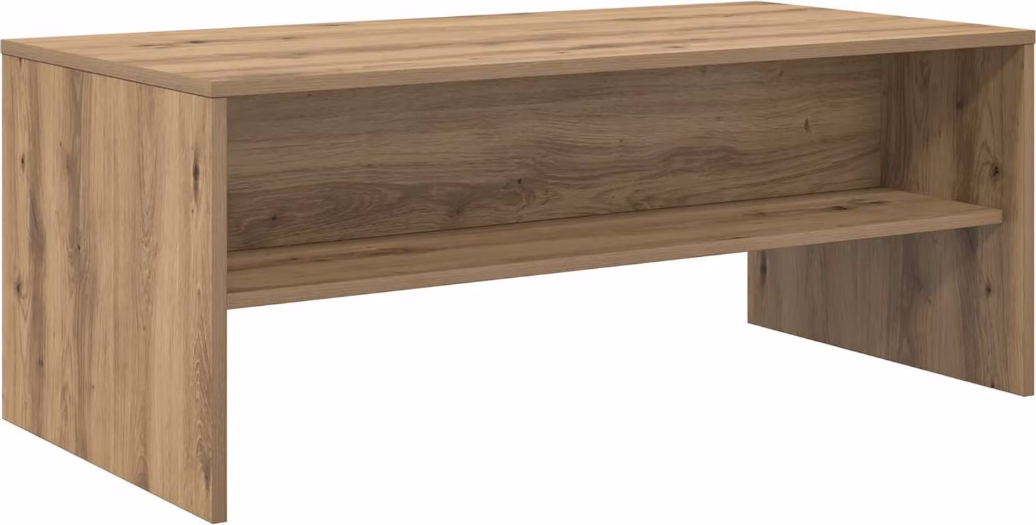 Tavolino da salotto Rovere artigianale 100 x 50 x 40 cm