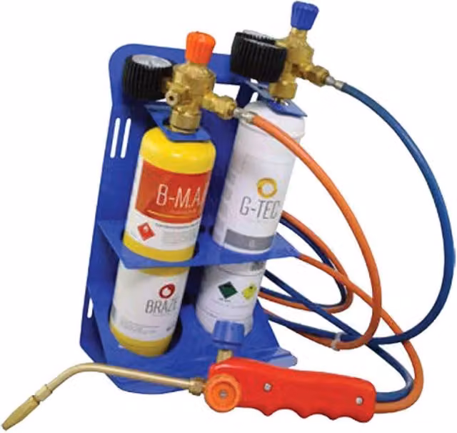 Kit Saldobrasatura Professionale GER con Riduttori di Pressione e Manometri Multicolore