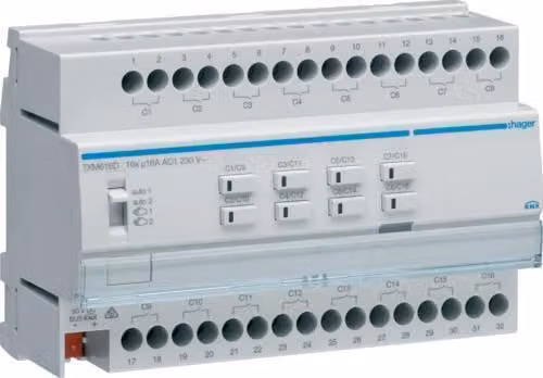 Attuatore per tapparelle/ciechi KNX 16x o TXM616D 8x