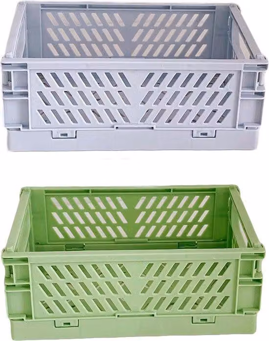 Famanu Mini-Box, set da 2 - Contenitori pieghevoli in plastica