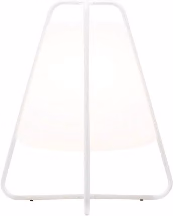 Lampada LED da tavolo Teepee Zafferano ricaricabile, design moderno dimmabile con controllo touch, bianca, per interno ed esterno IP65