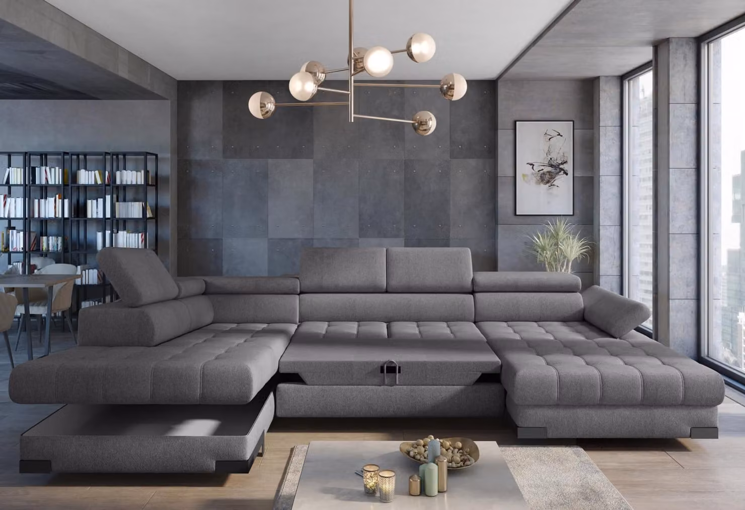 Divani in tessuto, divani in pelle, divani ad angolo, divani modulari, divani design, divani ad angolo a forma di "L", divani con funzione letto
