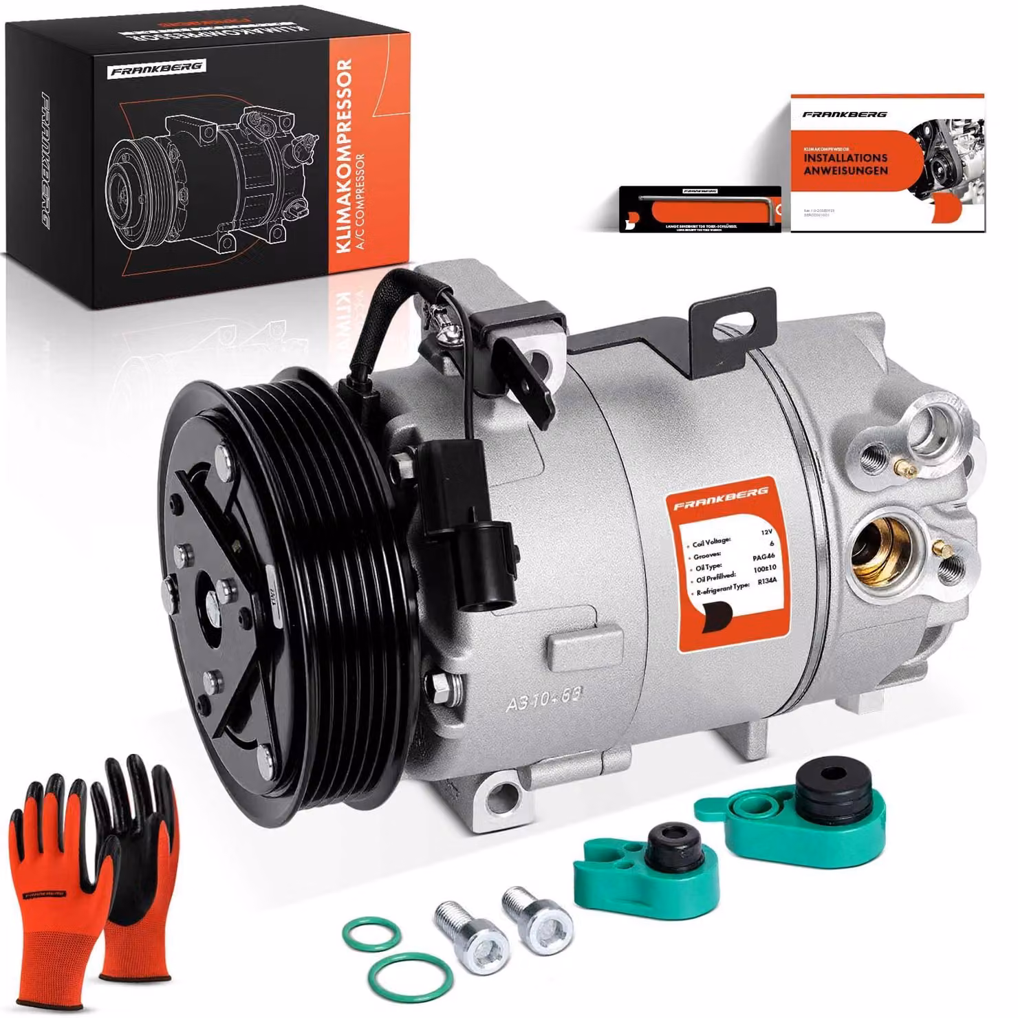 Compressore per climatizzatore ACP1695000P, compatibile con la Picanto JA
