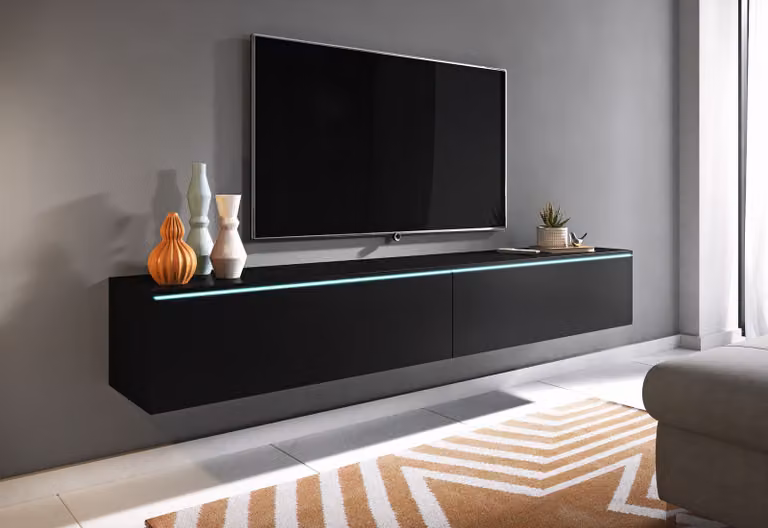 Tavolino per TV CERIEE 180 - nero grafite