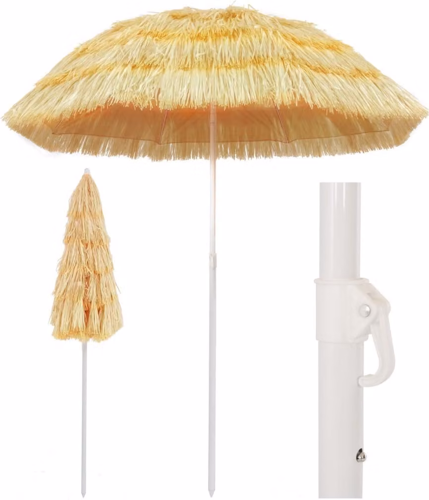 Maison Exclusive - Ombrellone da spiaggia, stile Hawaii, 180 cm