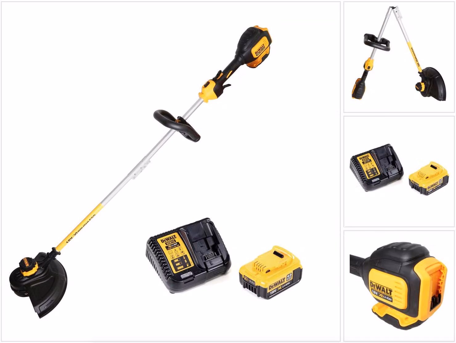 Dewalt DCM 561 PBS Tagliabordi a batteria 18 V Brushless + 1x batteria 4,0 Ah + caricabatterie