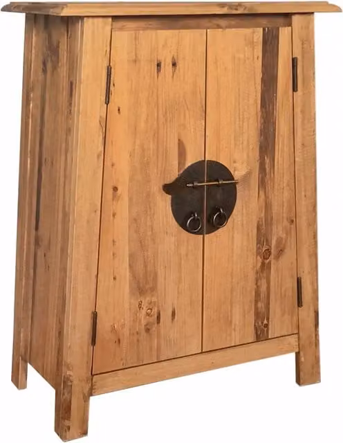 Mobile da Bagno in Legno Massello di Pino 59x32x80 cm