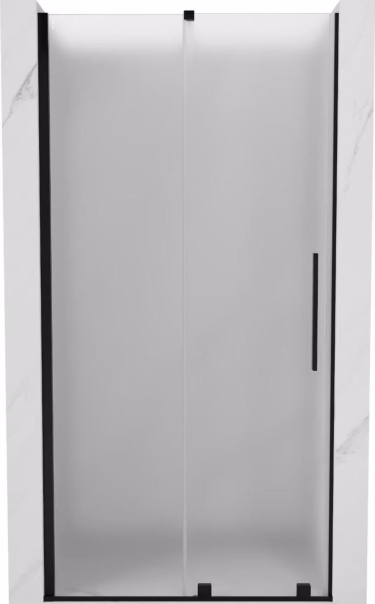 Mexen Velar porta doccia scorrevole 110 cm, satinato, nero - 871-110-000-31-70