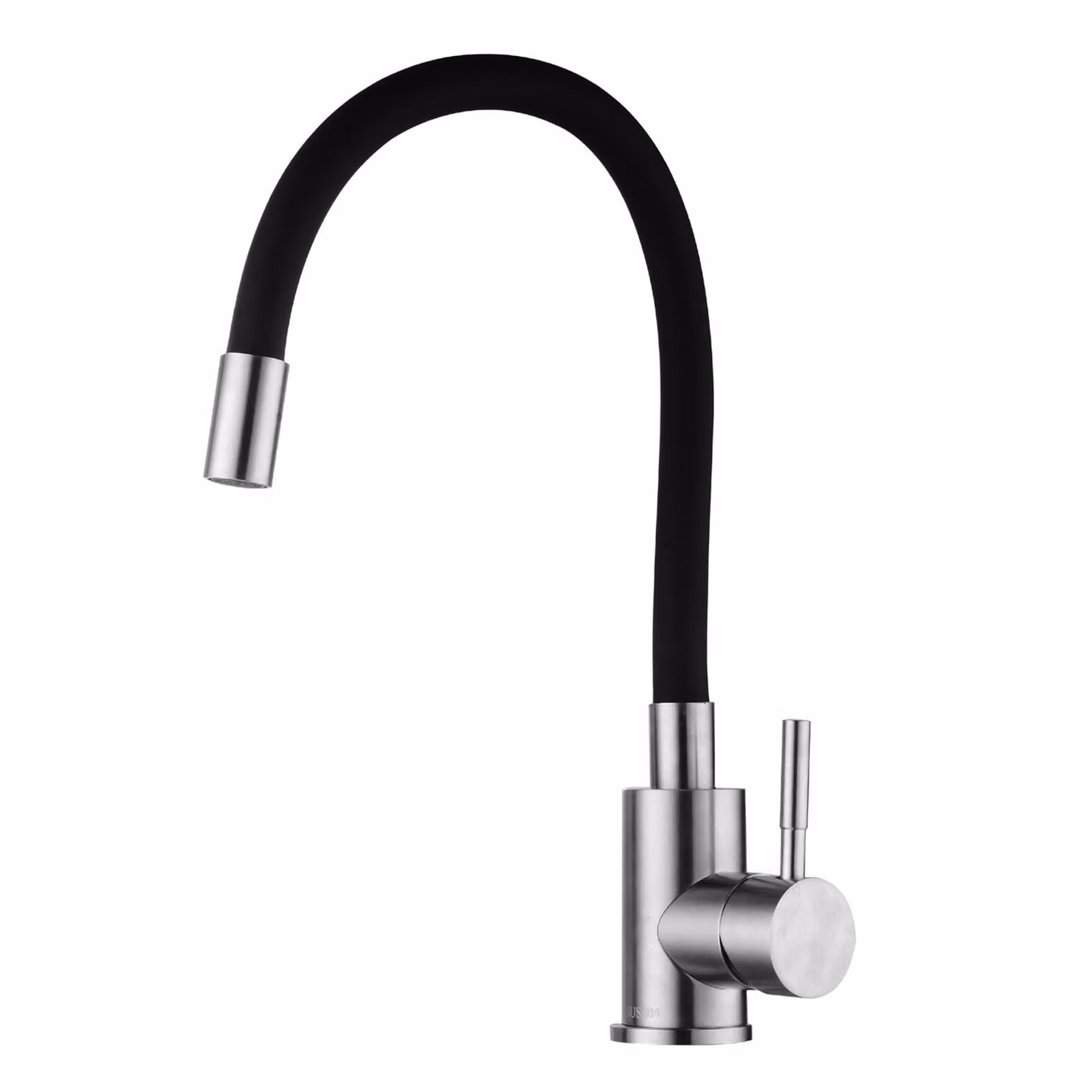 Rubinetto da cucina nero con bocca flessibile | Rubinetto per lavello | Miscelatore per lavello | Rubinetto monocomando da cucina | Miscelatore monocomando per lavello da cucina