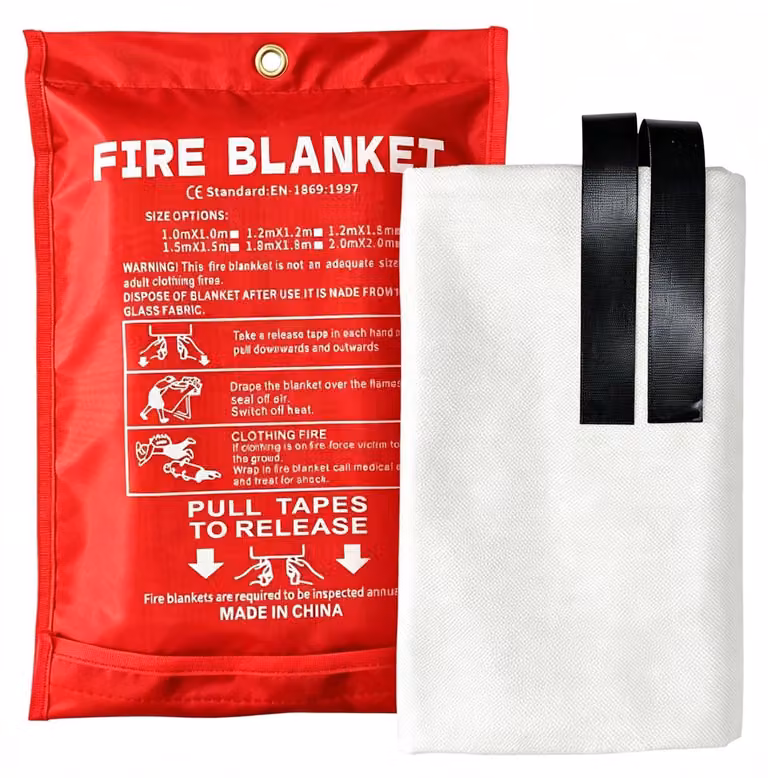 Coperta ignifuga di 150 cm x 150 cm, ideale per cucina e officina