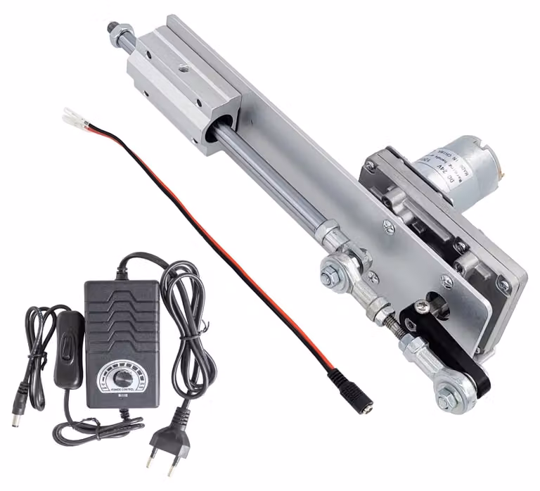 Motore elicoidale, attuatore lineare, 24 V DC, corsa da 2 a 8 cm, 120 rpm