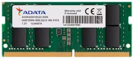 ADATA DDR4 SO-DIMM 16GB CL22 AD4S320016G22-SGN