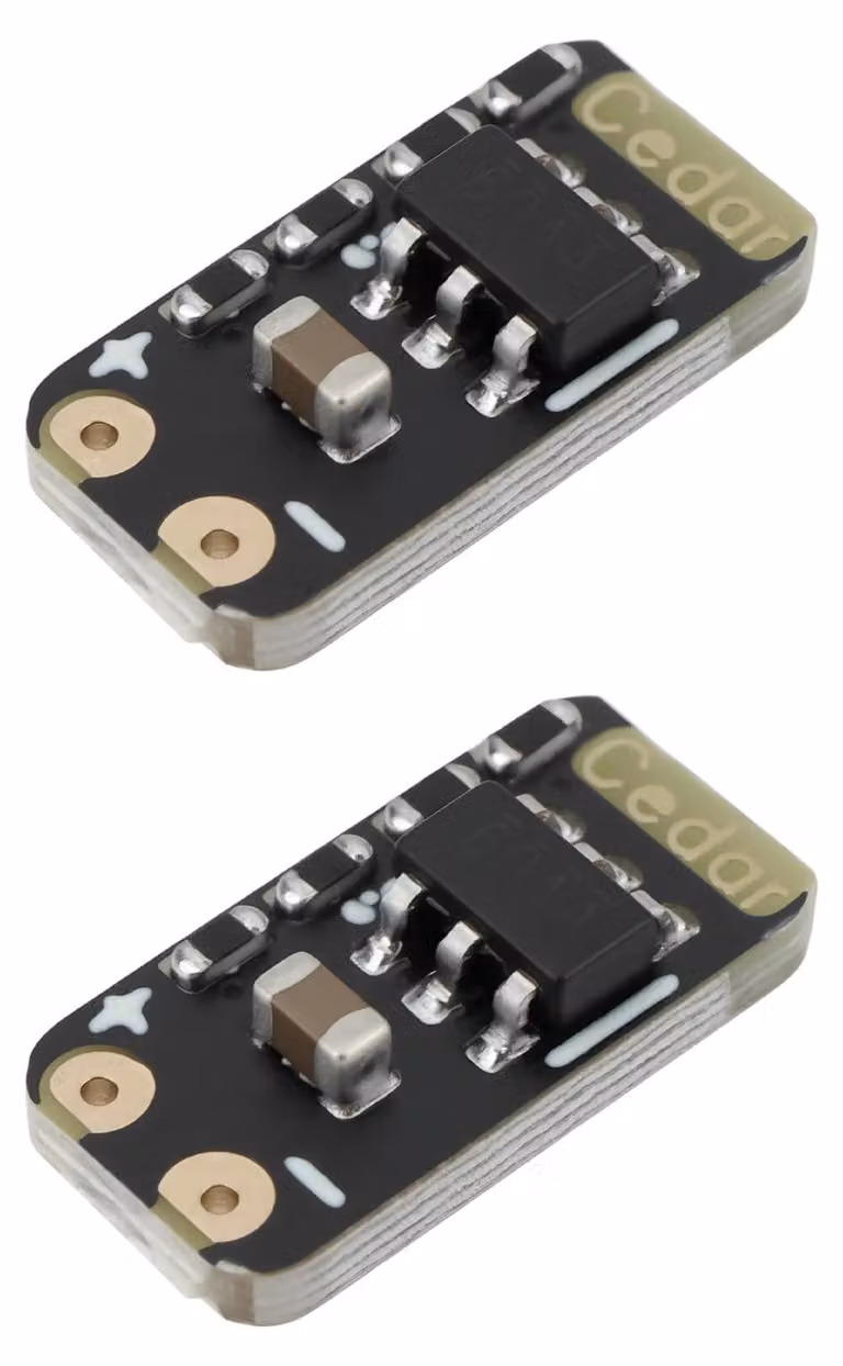 Confezione da 2 moduli mini voltmetro al litio da 3,7-4,2V per batterie Li-Ion e LiPo 1S