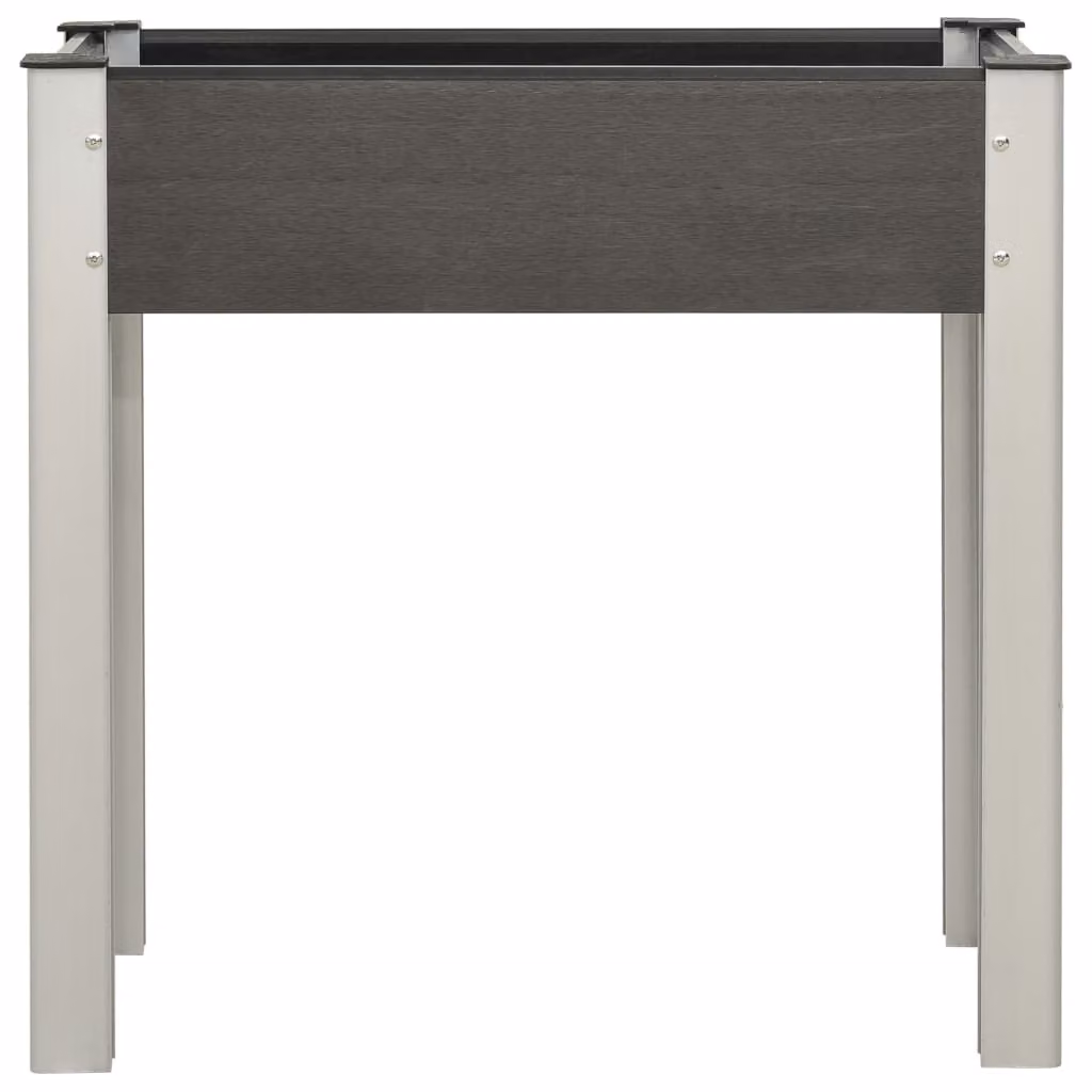 vidaXL Letto da giardino rialzato 75x40x75 cm WPC Grigio