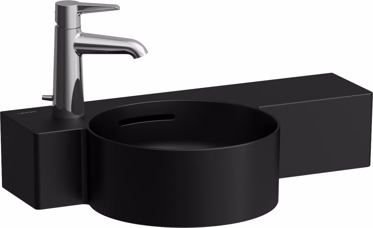 LAUFEN VAL lave-mains, 1 trou de robinetterie à gauche, sans trop-plein, 550x315mm, tablette à droite, H8152837161131, H8152837161131