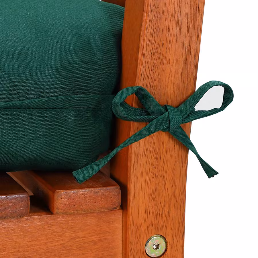 Cuscini per sedie rettangolari in poliestere verde Detex® L: 110 cm, P: 50 cm, H: 8 cm – 2