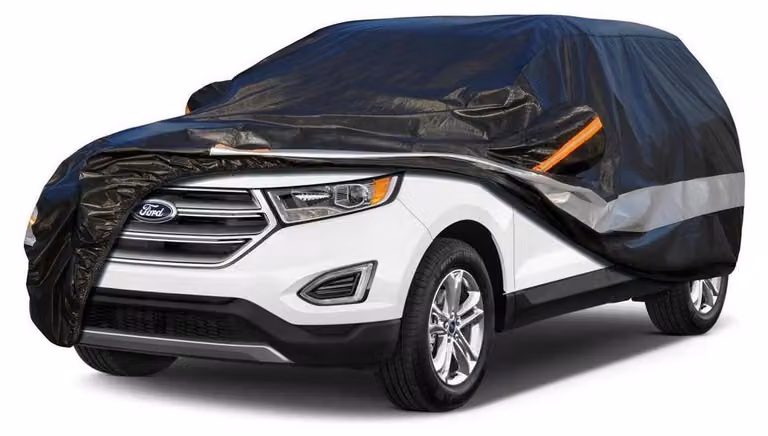 Copertura per auto, 10 strati, impermeabile e traspirante, per Ford Edge (2007-2023), colore nero