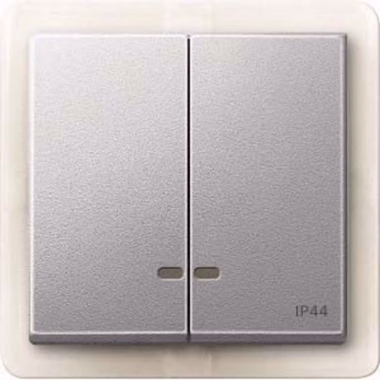 Altalena doppia con finestra di ispezione IP44, alluminio, sistema M