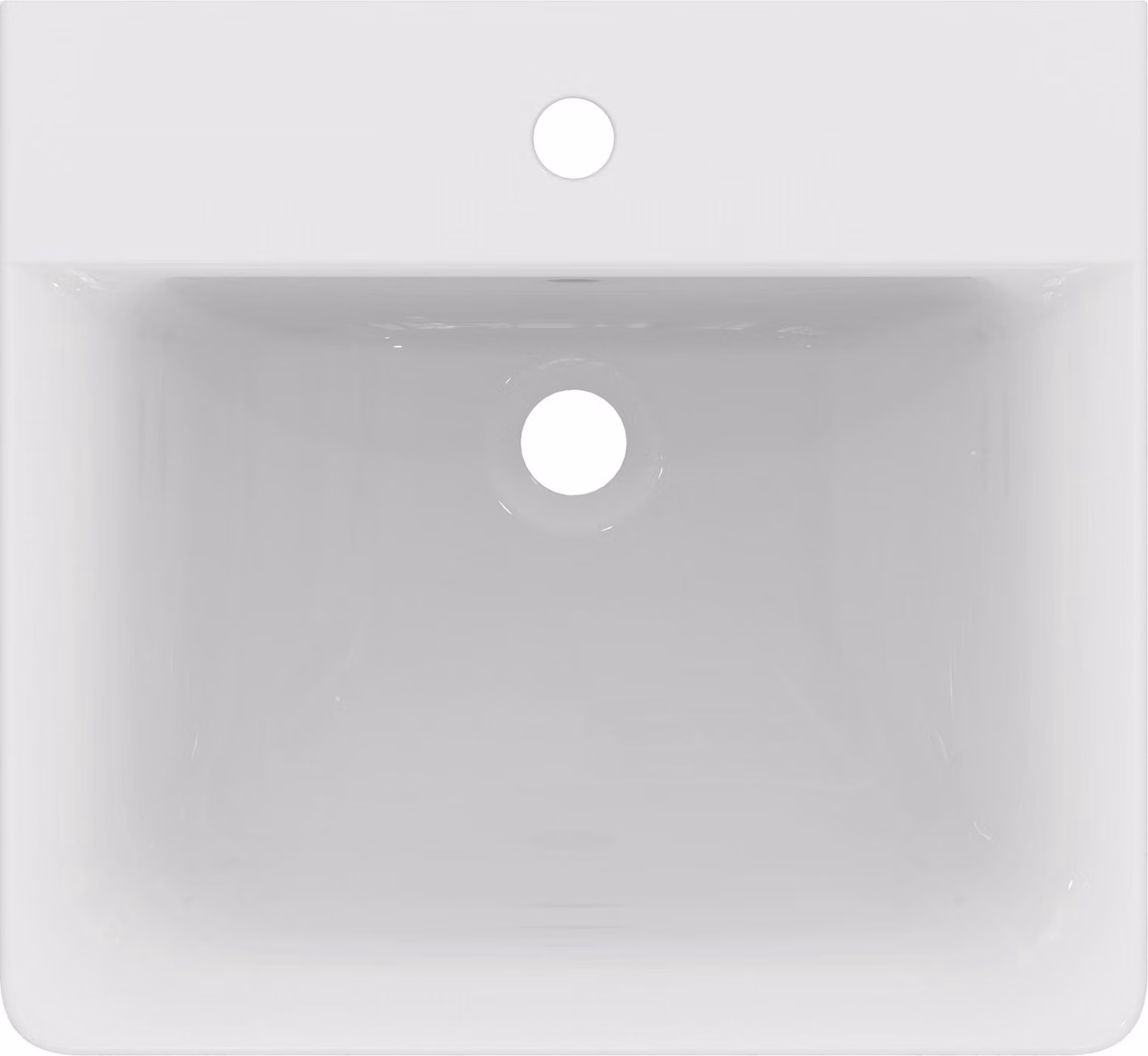 Ideal Standard Connect lavabo, 1 trou pour robinet, avec trop-plein, 500x460x175mm, E7138MA, E7138MA