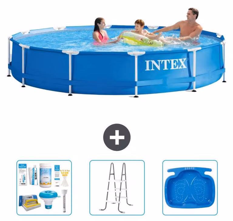Piscina autoportante rettangolare - 366x76 cm - 4 pezzi - Modello S31579