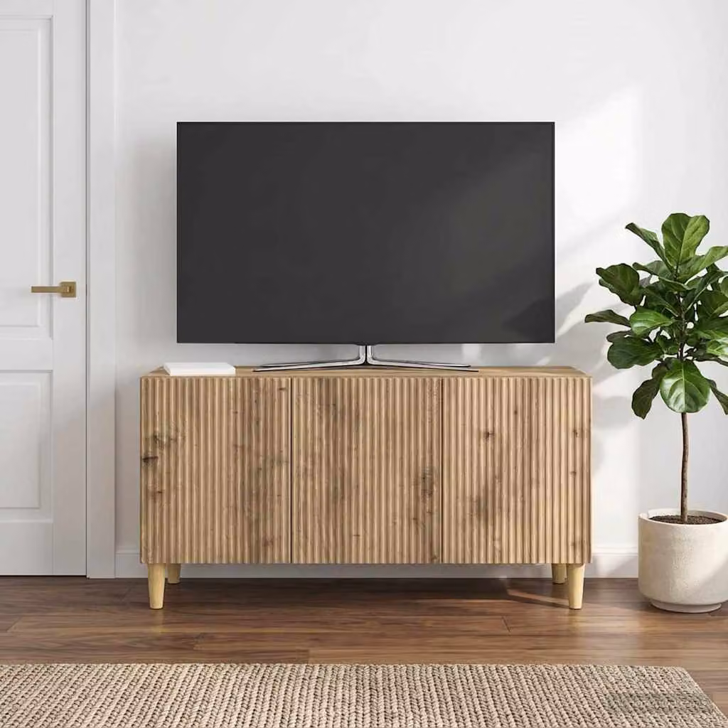 Mobile TV vidaXL in stile vintage color rovere, L 99 x P 34,5 x H 50 cm