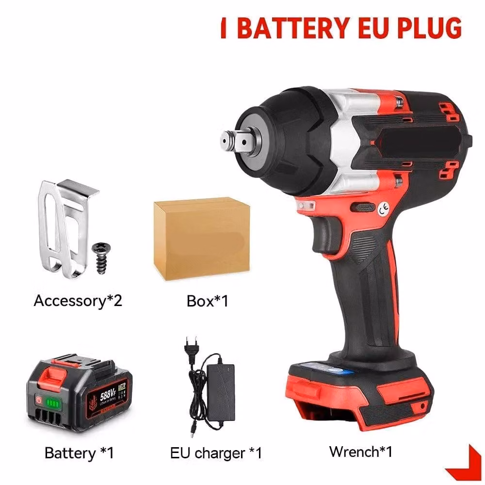 Chiave a percussione – con batteria – Avvitatore a impulsi – Brushless – Elettrico – Coppia – 1800 Nm – Senza fili