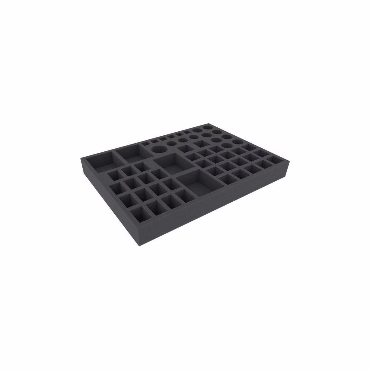 Inserto in schiuma 425x305x45 mm con 57 scomparti per giochi da tavolo