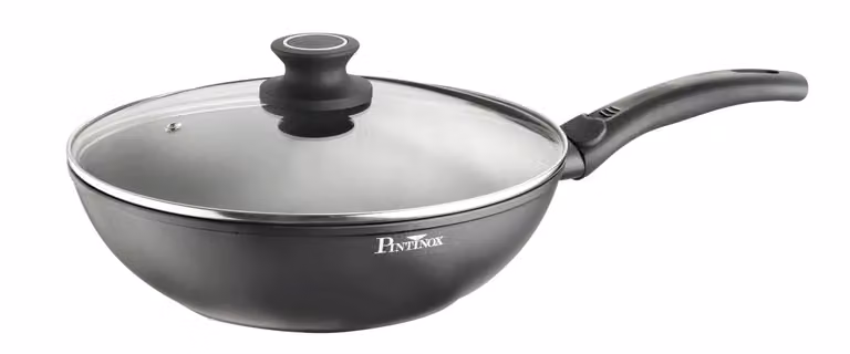 Wok con coperchio per induzione, linea Power, diam.28cm