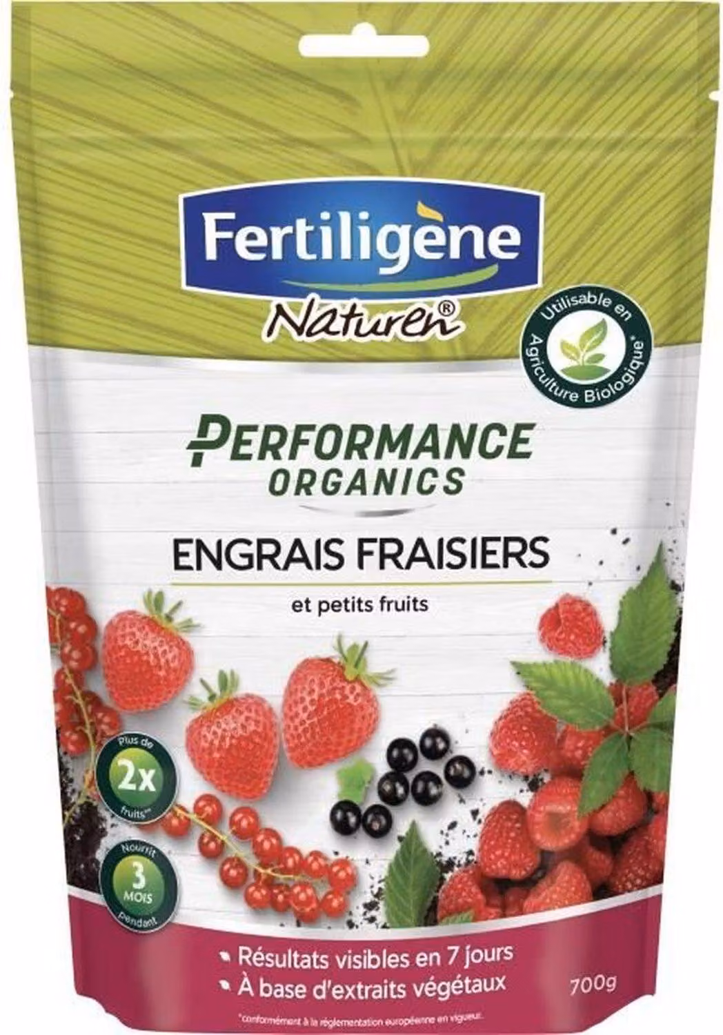 Concime Performance Organics per fragole e frutti rossi 700 g