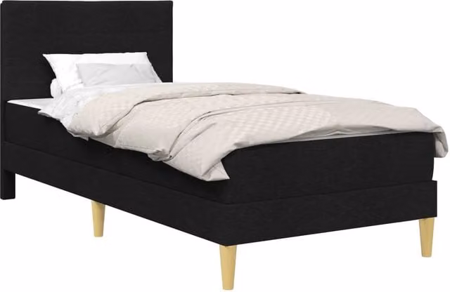 Letto singolo | Letto per adulti | Struttura del letto Nero 100 x 200 cm Poliestere