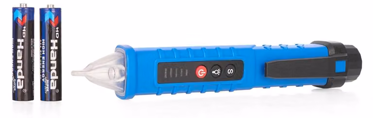 Tester di tensione AC 12-1000v, cercafase senza contatto,penna rilevatore di corrente con display LCD, torcia LED, allarme sonoro