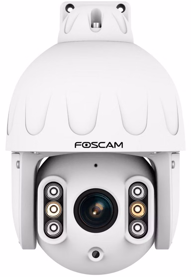 Telecamera di sorveglianza Foscam SD8EP PoE bianca da 8MP (3840x2160), Power over Ethernet, funzione pan e tilt, zoom ottico 4x (SD8EP-W)