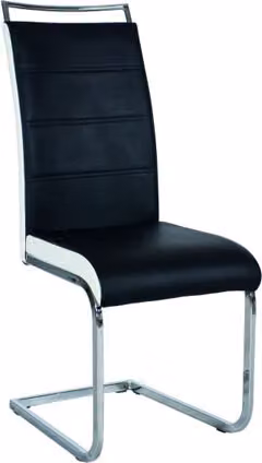 Set di sedie da pranzo per cucina H-441 nero bianco set di 4 sedie