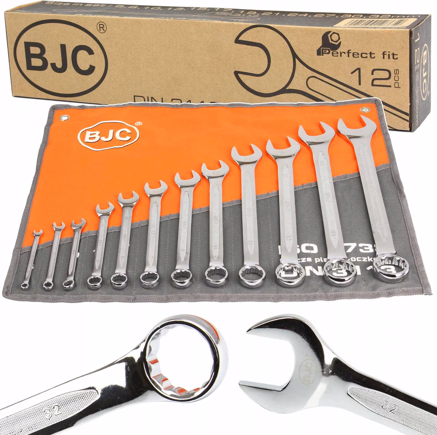 BJC Chiavi inglesi 6-32 mm, 12 pezzi M58133