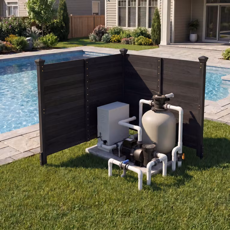 Set di 2 recinti da giardino Costway in legno massello nero con 2 pannelli a schermo ventilato