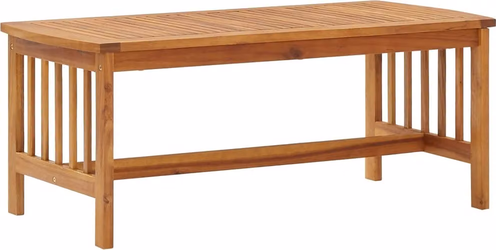 The Living Store tavolino 102x50x43 cm in legno massiccio di acacia