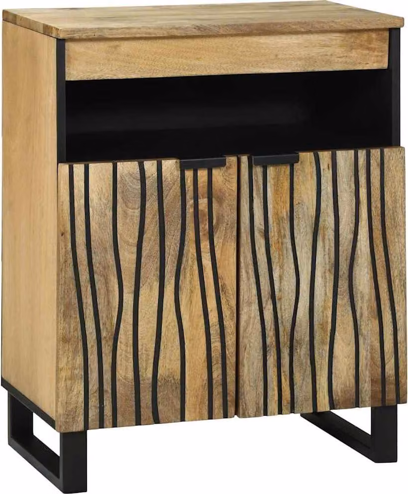 Credenza Marrone 60 x 33 x 75 cm legno massello di mango