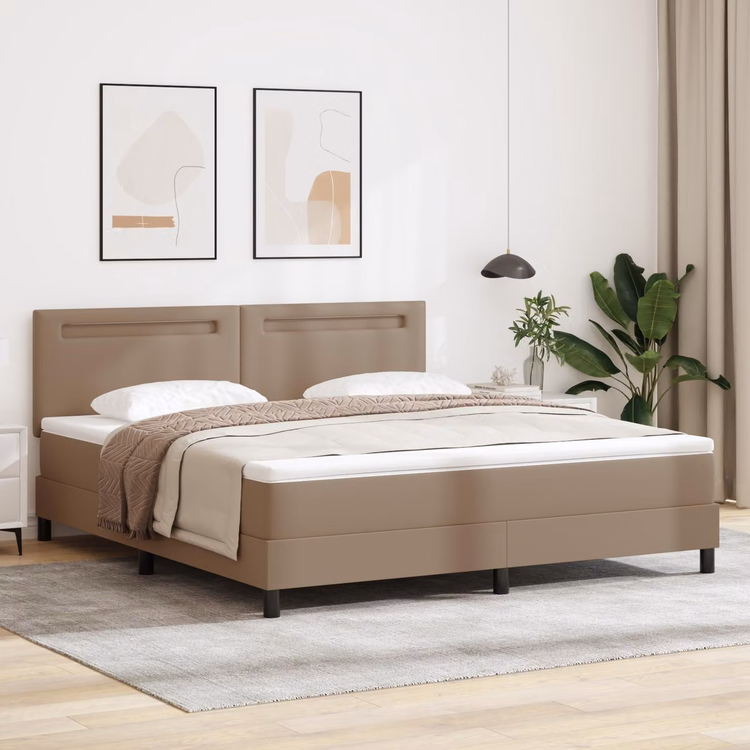 SYFAX™ Letto a molle Cappuccino 180 x 200 cm