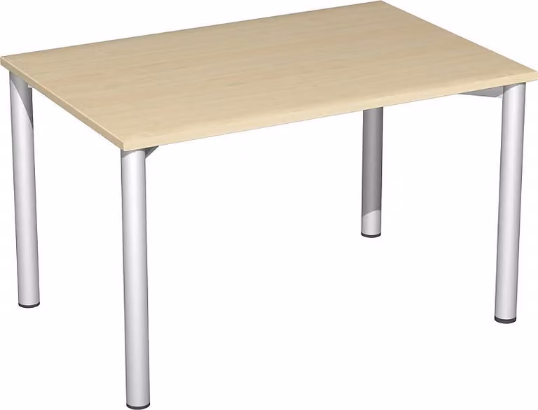 Geramöbel Scrivania Stockholm, 1200x800x720 mm, acero/alluminio bianco