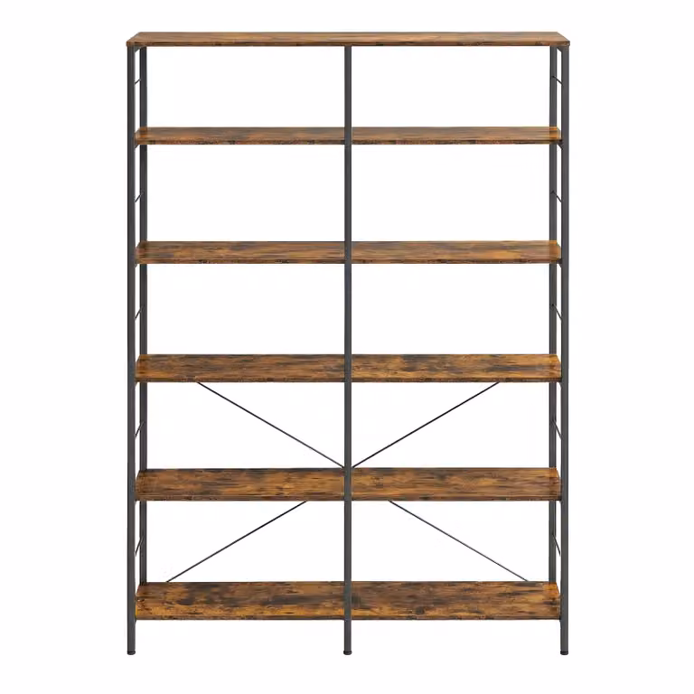 VASAGLE Scaffale Portaoggetti a 6 Ripiani Nero | SONGMICS HOME