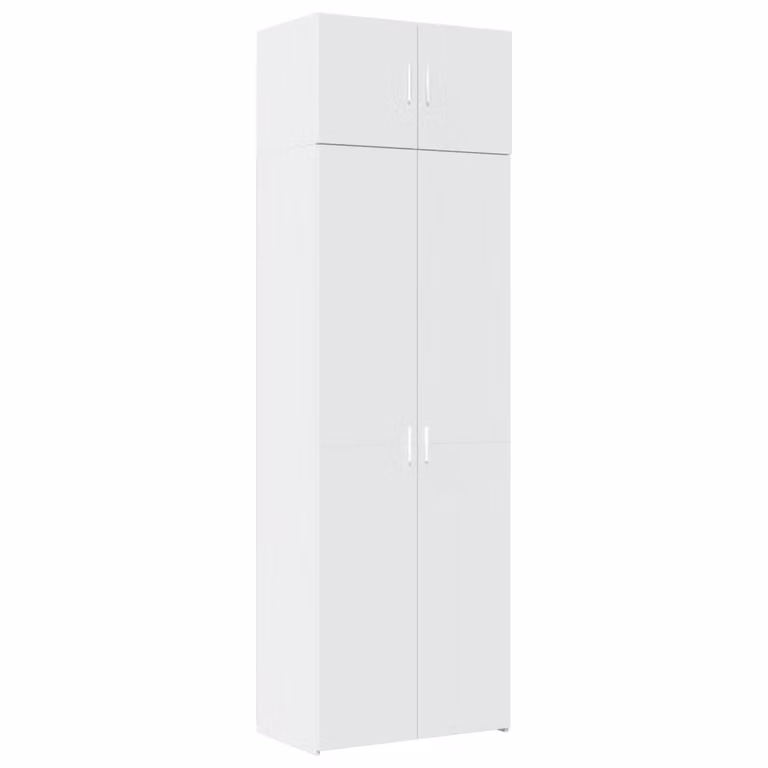 Mobile Portaoggetti Bianco 70x42,5x225 cm in Truciolato