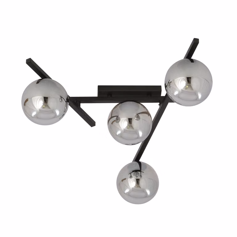 Emibig lampada da soffitto 4xE14 40W SMART 4 BLACK/GRAPHIT 1104/4