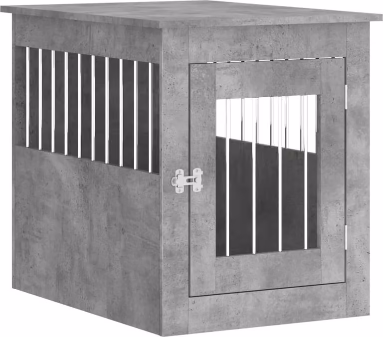 Gabbia Cani Arredamento Grigio Cemento 55x75x65cm Multistrato