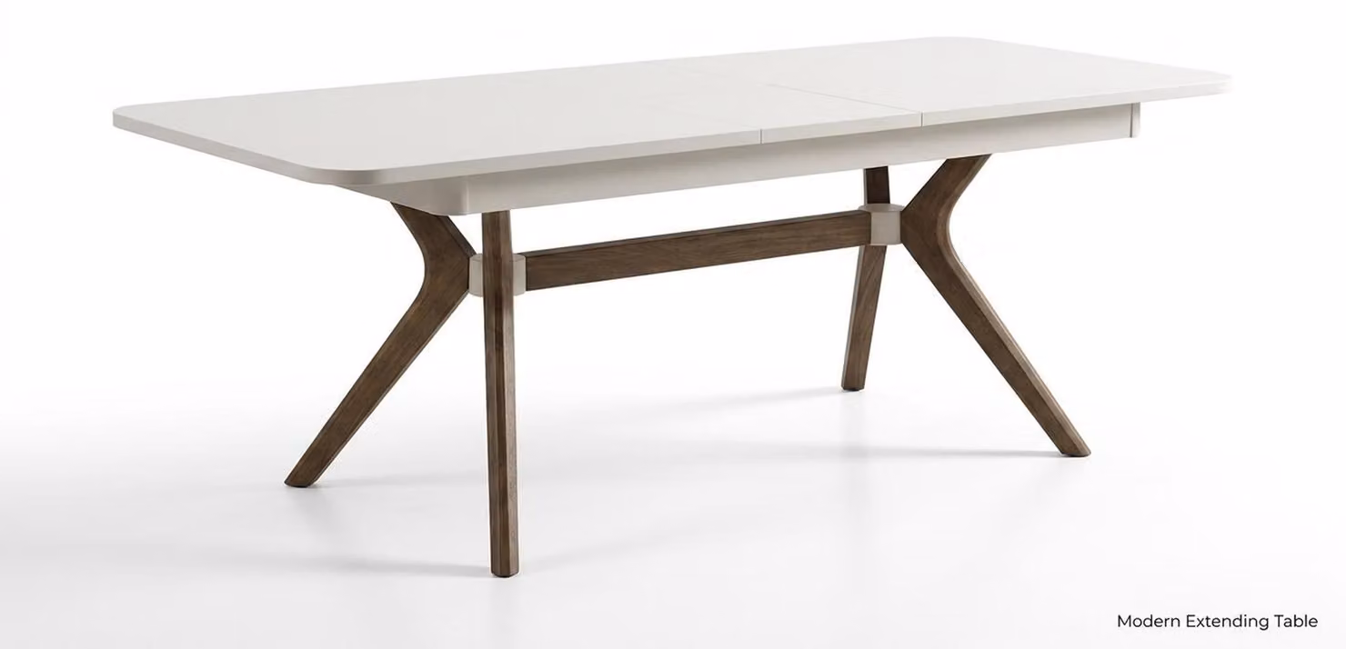 Tisch Stil modern weiß rechteckig Wohnzimmer praktisch ausziehbar