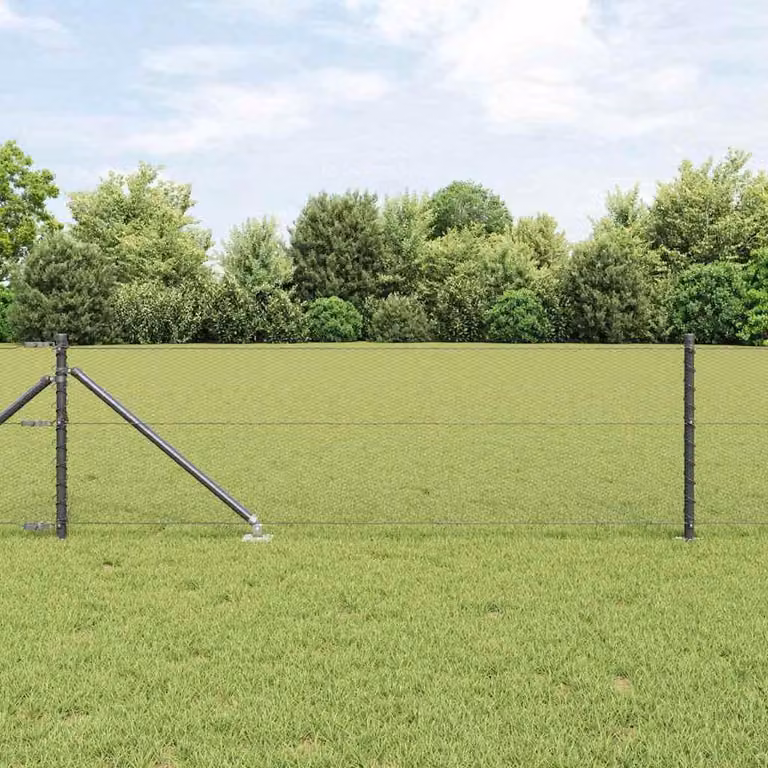 Maison Exclusive - Palo della recinzione Grigio 10 x 0,6 m (rete 13 mm)